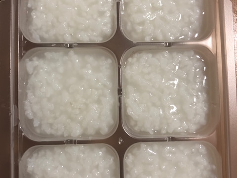 離乳食中期〜後期　炊飯器で6倍がゆ